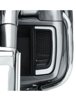 Kratki ozdobne z oświetleniem LED Kuryakyn Harley Davidson (wybrane modele) srebrne