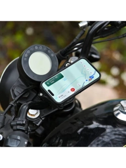 Uchwyt na telefon Outplorer QM02 Launch Pro mocowany na kierownicę, z regulacją i systemem amortyzacji