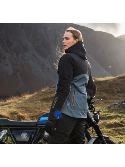 Kurtka przeciwdeszczowa damska Knox Modra czarno-niebieska