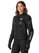 Kurtka motocyklowa damska tekstylna REV’IT! Control H2O czarno-szara