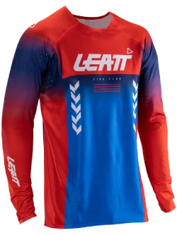 Bluza enduro Leatt Moto 5.5 UltraWeld czerwono-niebieska