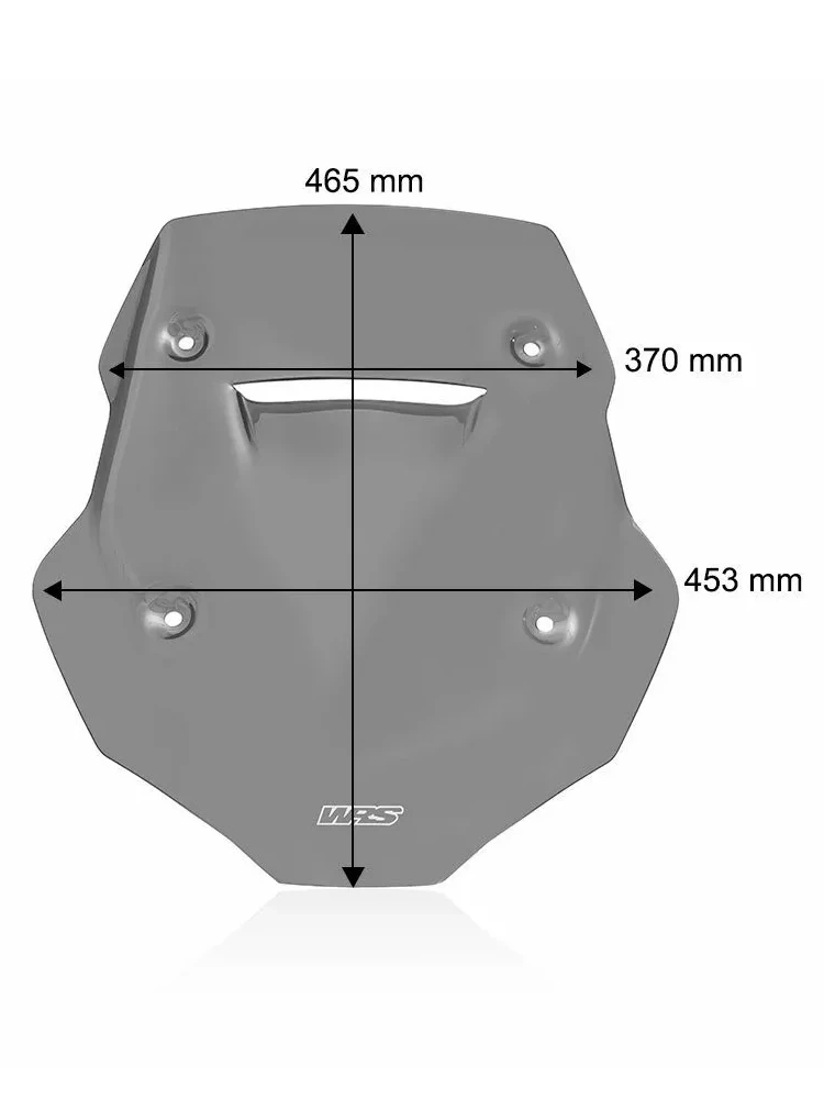 Szyba motocyklowa WRS Standard CF Moto 800MT (22-) przyciemniana