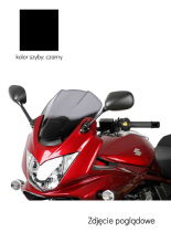 Szyba motocyklowa MRA Oryginalny kształt "O" Suzuki GSF Bandit 650 S (05-08)/ 1200 S (06-10)/ 1250 S (07-16) czarna