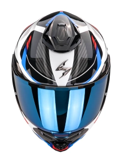Kask integralny Scorpion EXO-1500 AIR Sleek biało-czerwono-niebieski