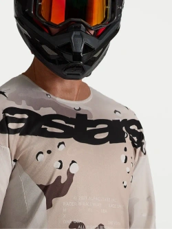 Bluza cross Alpinestars MX Racer Lone brązowo-czarna