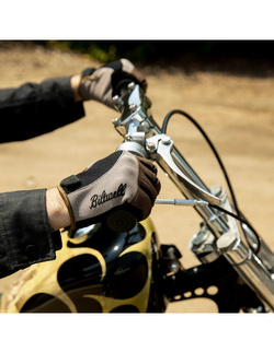 Rękawice cross Biltwell Moto brązowo-czarne