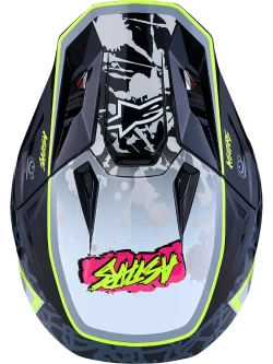 Kask enduro Alpinestars SM7 Blaster czarno-szary-fluo połysk