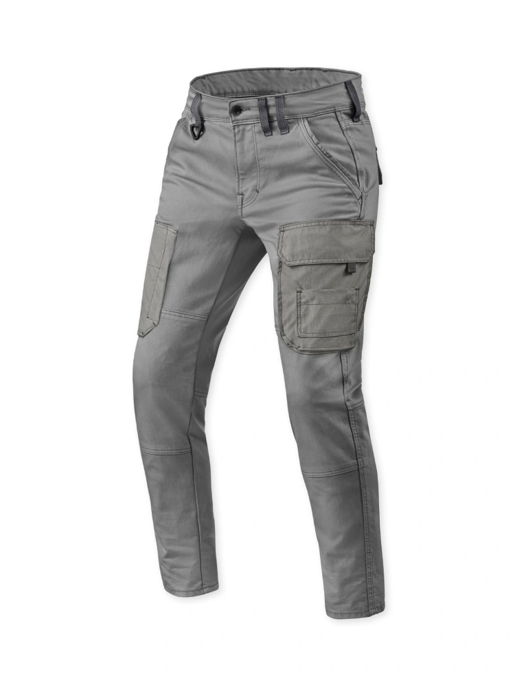 Jeansy motocyklowe REV’IT! Cargo Brant Slim szare