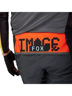Spodnie cross Fox Flexair Grid czarno-pomarańczowe