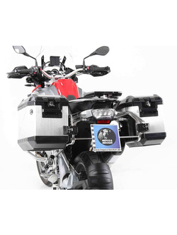 Zestaw: kufry boczne + stelaże Hepco&Becker Xplorer Cutout BMW R1200GS LC Adventure (14-18) srebrne