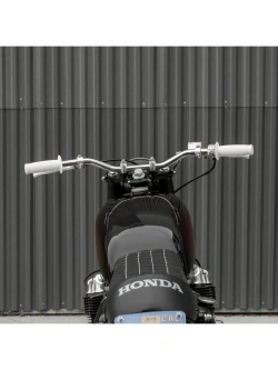 Manetki motocyklowe Biltwell Renegade TPV do kierownic o średnicy 25.4 [mm] białe