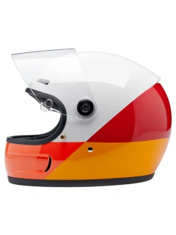 Kask integralny Biltwell Gringo SV biało-pomarańczowo-żółty