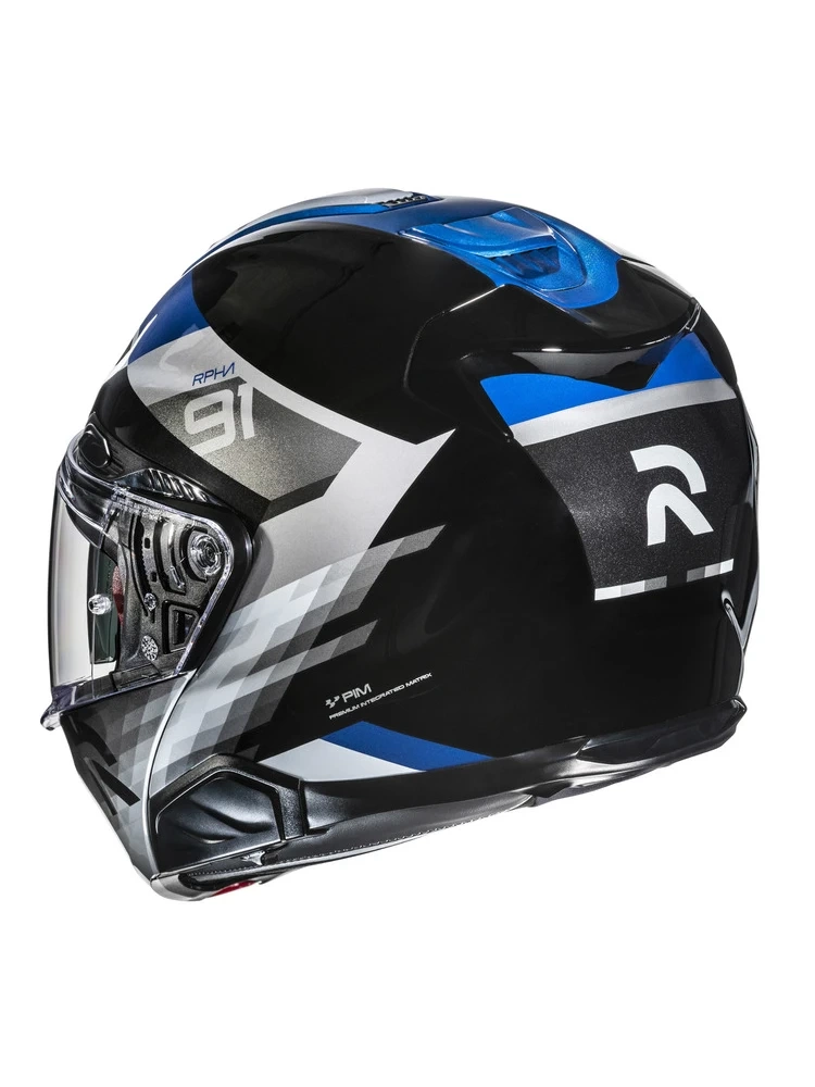 Kask szczękowy HJC RPHA 91 Madal czarno-niebieski
