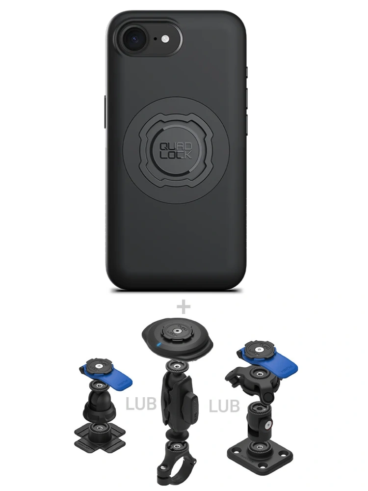 Zestaw 360 Quad Lock: etui MAG na telefon iPhone 17e (magnetyczne) + wybrane komponenty