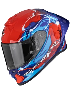 Kask integralny Scorpion EXO-R1 EVO II Air Thrust czerwono-niebieski