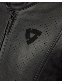 Kurtka motocyklowa skórzana REV’IT! Quadratic czarno-biała