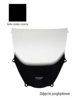 Szyba motocyklowa MRA oryginalny kształt "O" Kawasaki ZX 9 R (00-03) czarna