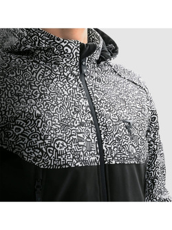 Kurtka motocyklowa tekstylna Rebelhorn Slash czarno-biała