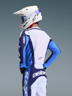 Bluza cross Alpinestars MX Racer Riway niebiesko-biała