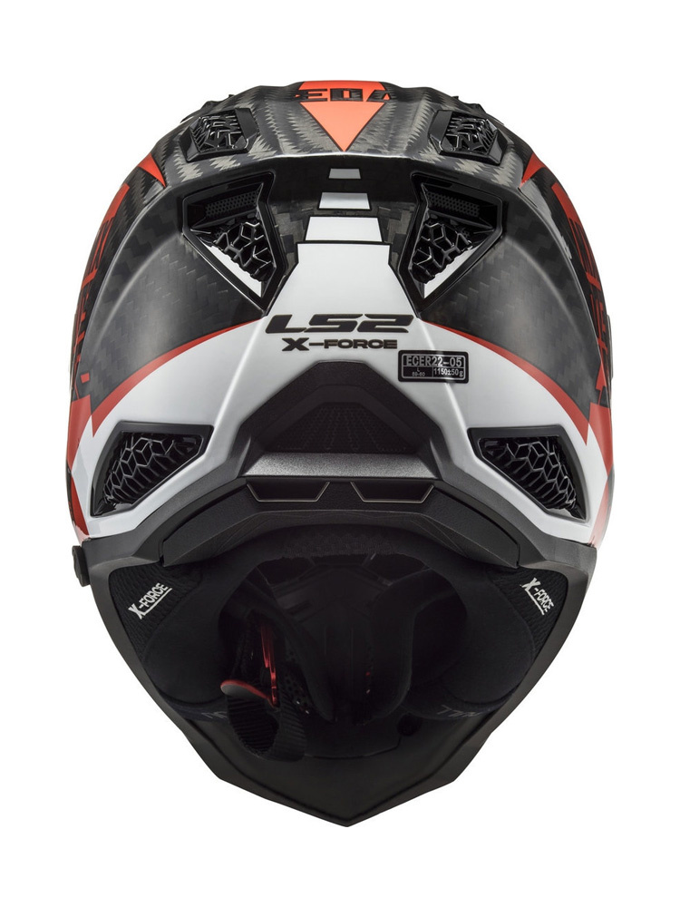 Kask enduro LS2 MX703 X-Force Victory czarno-czerwono-biały