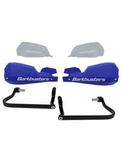 Osłony dłoni Barkbusters VPS z regulowanymi deflektorami, niebieskie + zestaw montażowy BMW, Honda, KTM, Suzuki