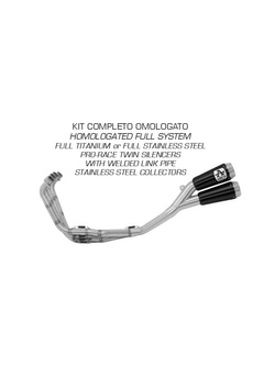 Pełny układ wydechowy Arrow - Honda CB 650 R [19-21] [Pro-Race, Nichrom "Dark"]