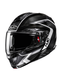Kask szczękowy HJC RPHA 91 Carbon Lagos czarno-biały
