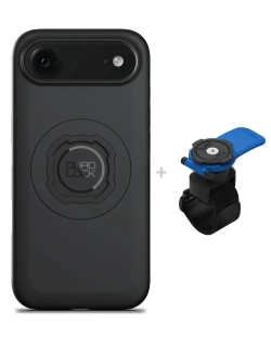 Zestaw: etui MAG na telefon iPhone 17 Air (magnetyczne) + uchwyt Quad Lock montowany za pomocą paska z szybkozłączką
