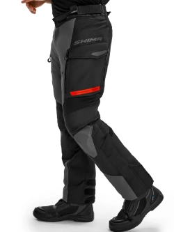Spodnie motocyklowe tekstylne Shima Dune czarno-czerwone