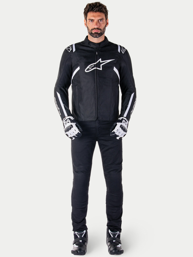 Kurtka motocyklowa tekstylna Alpinestars T-SPS V2 czarno-biała
