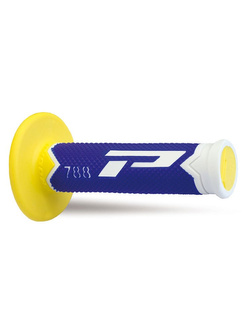 Manetki off-road Progrip 788 biało-niebiesko-żółte