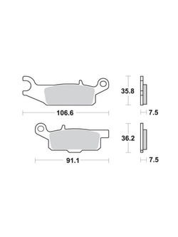 KLOCKI HAMULCOWE SBS 849 SI