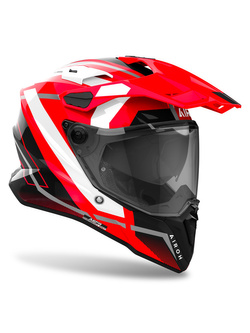 Kask integralny Airoh Commander II Mavick czerwono-biało-czarny