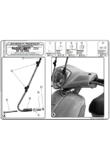 Mocowanie szyb Kappa 107AK, 107SK Piaggio (wybrane modele)