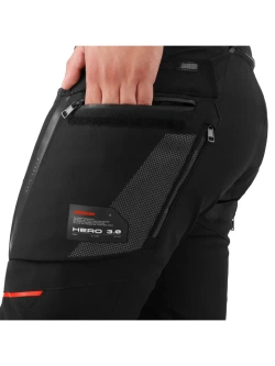 Spodnie motocyklowe tekstylne Shima Hero 3.0 szaro-czerwone