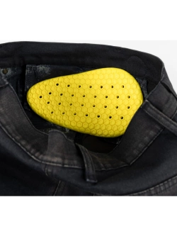 Jeansy motocyklowe Knox Colton Slim Aged Black Rust czarne