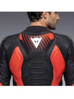 Kurtka motocyklowa skórzana Dainese Super Speed 5 czarno-czerwono-biała