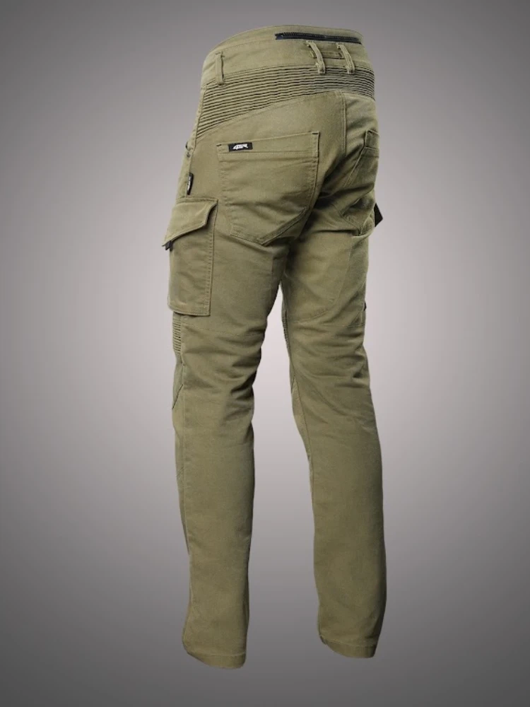 Jeansy motocyklowe 4SR Tourismo zielone