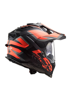 Kask integralny LS2 MX701 Explorer HPFC Alter czarno-pomarańczowy