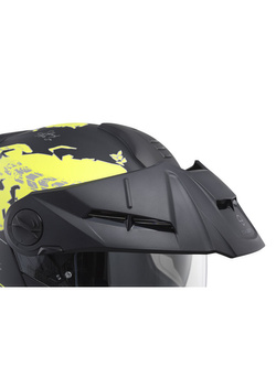 Zestaw: kask szczękowy Schuberth E2 Atlas czarno-zółty + dedykowany interkom motocyklowy