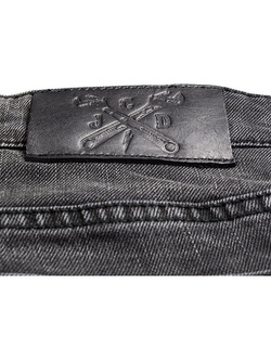 Spodnie motocyklowe jeansowe John Doe Ironhead - XTM czarne
