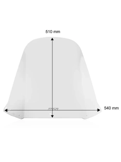 Szyba do skutera WRS Standard Honda CN 250 (87-00) przezroczysta