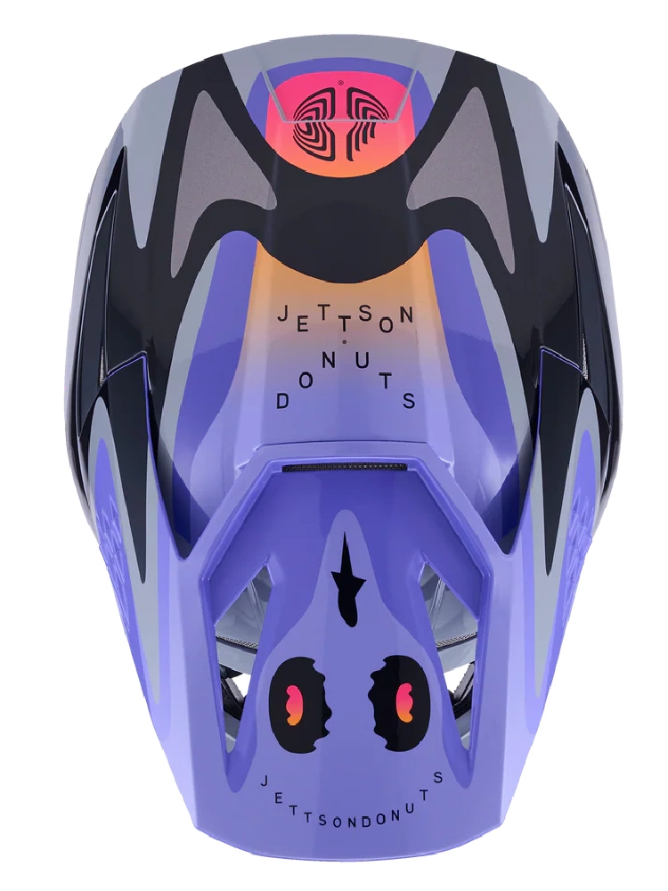 Kask enduro Alpinestars SM3 Jettson szaro-fioletowo-czarny