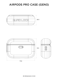 Etui na słuchawki Quad Lock AirPods Pro 3 czarne