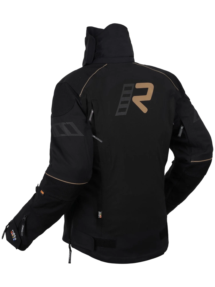 Kurtka motocyklowa damska tekstylna Rukka FlexoRina czarno-brązowa