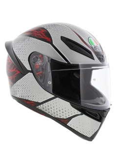 Kask integralny AGV K1 S Speedarmor czarno-szaro-czerwony matowy