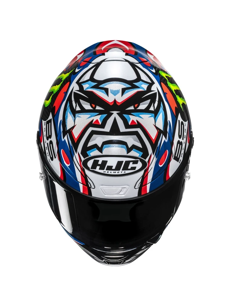 Kask integralny HJC RPHA 1 V2 Carbon Quartararo Le Mans 3 Replica czarno-niebieski