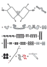 Stelaż kufrów bocznych Monokey Cam-Side Kappa KL One-Fit Moto Guzzi V85 TT (19-23)