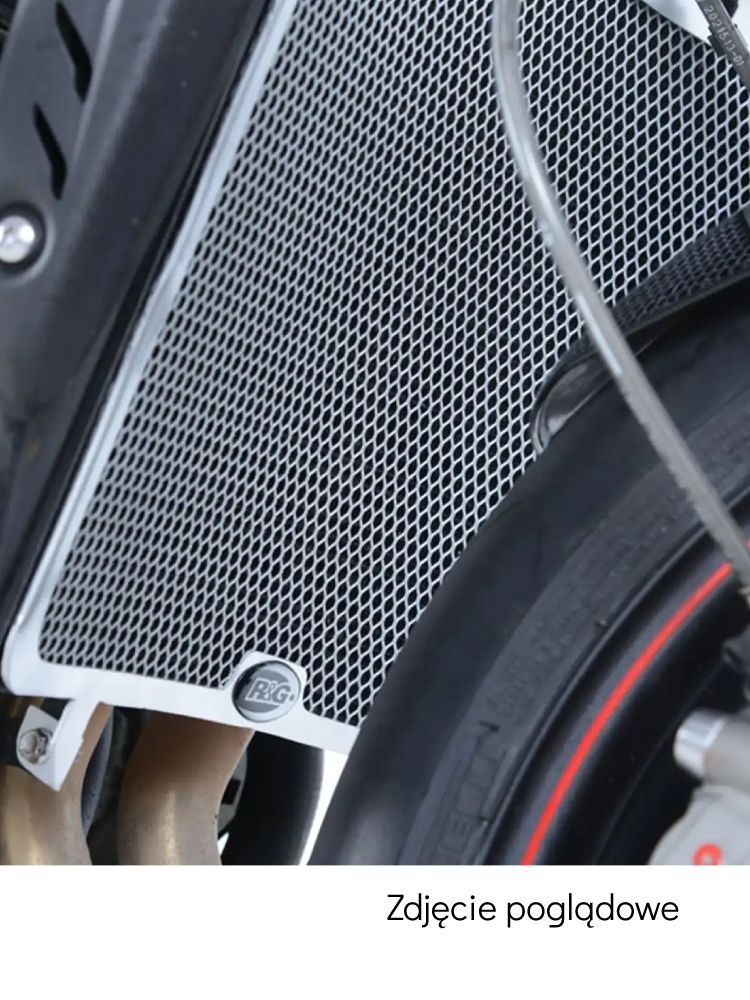 Osłona chłodnicy R&G aluminiowa do Triumpha Street Triple R / S / RS 765 (17- 22) czerwona