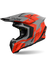 Kask enduro Airoh Twist 3 Dizzy pomarańczowo-szary